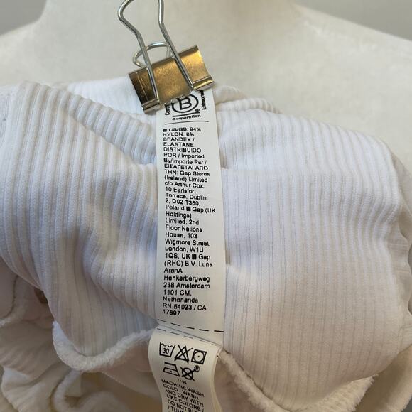 Athleta Long Sleeve Turtleneck Top Women's Size Medium White - Picture 4 of 4